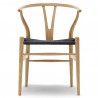 Carl Hansen & Søn CH24 Wishbone Chair/Black Paper Cord