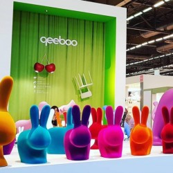 Qeeboo Rabbit Chair Velvet Finish 