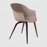 Gubi Bat Dining Chair Un-Upholstered Wood Base 