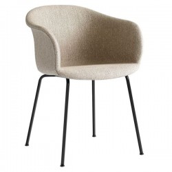 &Tradition Elefy Chair Upholstered Metal Legs 