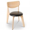 om Dixon Slab Chair Natural Upholstered