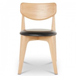 om Dixon Slab Chair Natural Upholstered