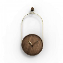 Nomon Eslabón Walnut Clock 