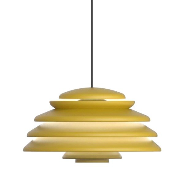 Verpan Hive Yellow Pendant Light