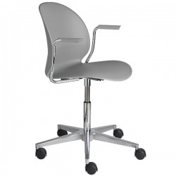 Fritz Hansen N02 Recycle Swivel Arm Chair grey