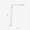 Nemo Untitled Reading Lineal Floor Lamp