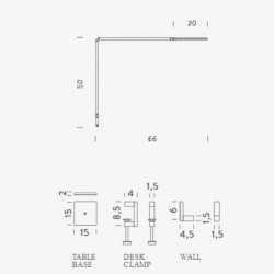 Nemo Untitled Table/Wall Lineal Lamp 