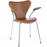 Fritz Hansen Series 7 Chair Fully upholstered armchair, leather 