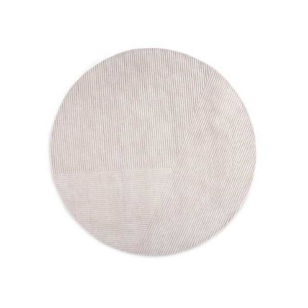  Northern Snowball Row Rug Round