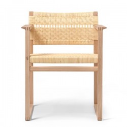 Fredericia MB61 Chair Cane Wicker Armchair