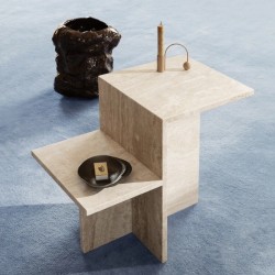 Ferm Living Distinct Side Table Travertine