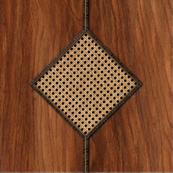 NLXL Cane Diamond Webbing Mahogany 