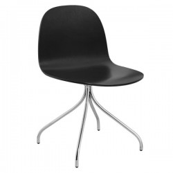 GUBI 2D Meeting Chair Un-Upholstered Swivel Base 