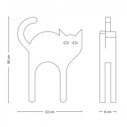 Tecta Cat Wooden Sculpture