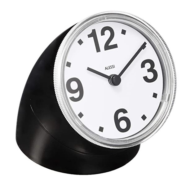 Alessi Cronotime Clock Black