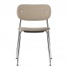 Menu CoCo Chair, fully upholstered, Chrome Chair