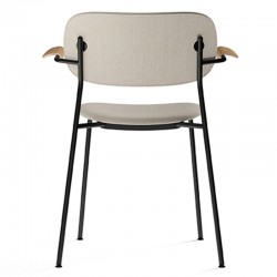 Menu Co Chair, fully upholstered with armrest, Black