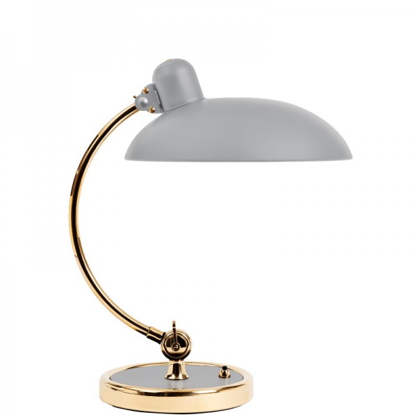 Fritz Hansen Kaiser Idell Table Lamp Matt Grey /Brass