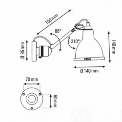 DCW Lampe Gras 304 Classic...