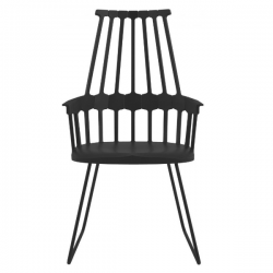 Kartell Comback Sled Chair Black