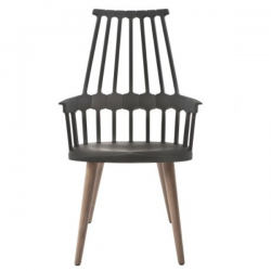 Kartell Comback Chair Wooden Legs Black / Oak legs