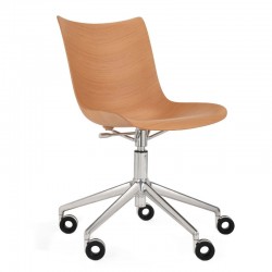 Kartell Q Wood Swivel Chair