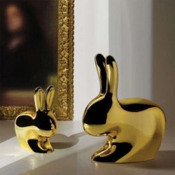 Qeeboo Rabbit Chair Metal Finish