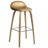 Gubi 3D Counter Stool Wooden Base/Wood Shell