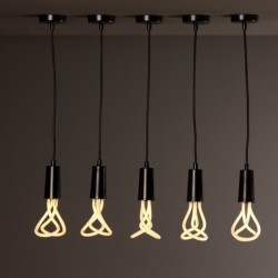 Plumen 003 Drop Cap Pendant Fitting Only in Black