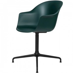 Gubi Bat Meeting Chair - Un-Upholstered, 4-star base