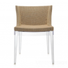 Kartell Mademoiselle Chair Kravitz Seat and Back raffia fabric