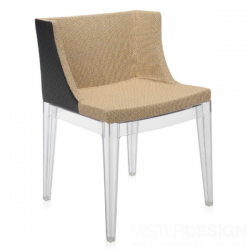 Kartell Mademoiselle Chair Kravitz Seat and Back raffia fabric