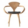 Cherner Armchair Seat Upholstered Leather