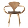 Cherner Armchair Seat Upholstered Leather