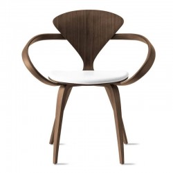 Cherner Armchair Seat Upholstered Leather