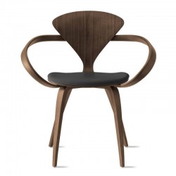 Cherner Armchair Seat Upholstered Leather