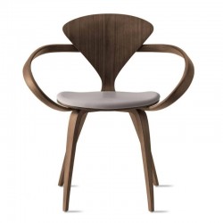 Cherner Armchair Seat Upholstered Leather