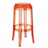 Kartell Charles Ghost Stool Orange Large