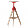 Magis Tom and Jerry Stool Fame natural/ Seat red