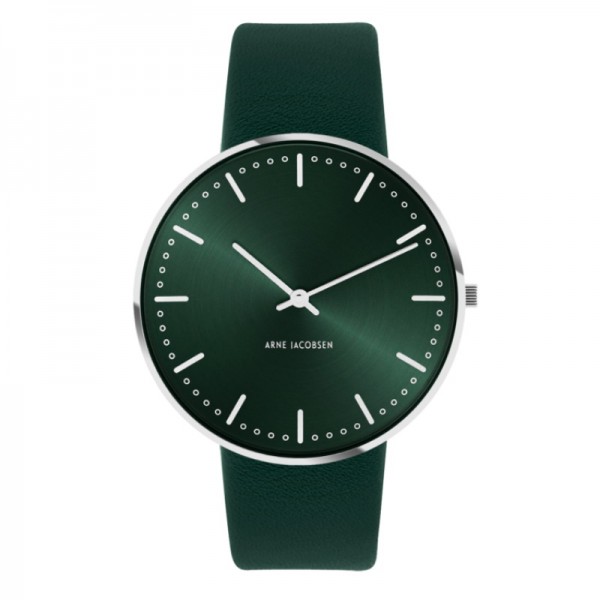 Buy The Arne Jacobsen City Hall Watch evergreen at Questo Design