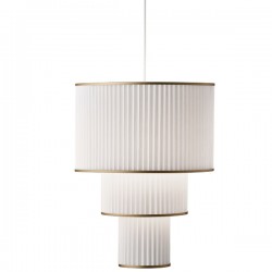 Le Klint Plivello Pendant Golden, White Medium