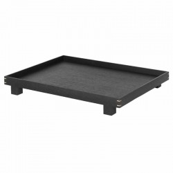 Ferm Living Bon Wooden Tray Small Stained Black