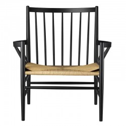 FDB Mobler J82 Lounge Chair Black Beech