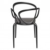 Qeeboo Loop Chair Set of 2 pieces Black